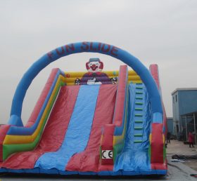T8-207 Happy Clown Giant Inflatable Dry Slide