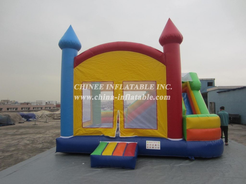T5-220 Popular Inflatable Castle Bounce House With Slide