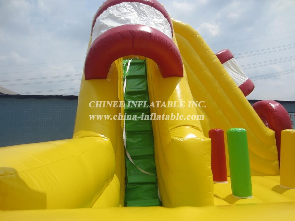 T8-1241 Jungle Themed Inflatable Slides