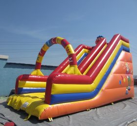 T8-1226 Happy Clown Inflatable Slide