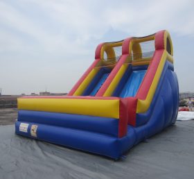 T8-684 The Popular Standard Massive Inflatable Double Lane Dry Slide