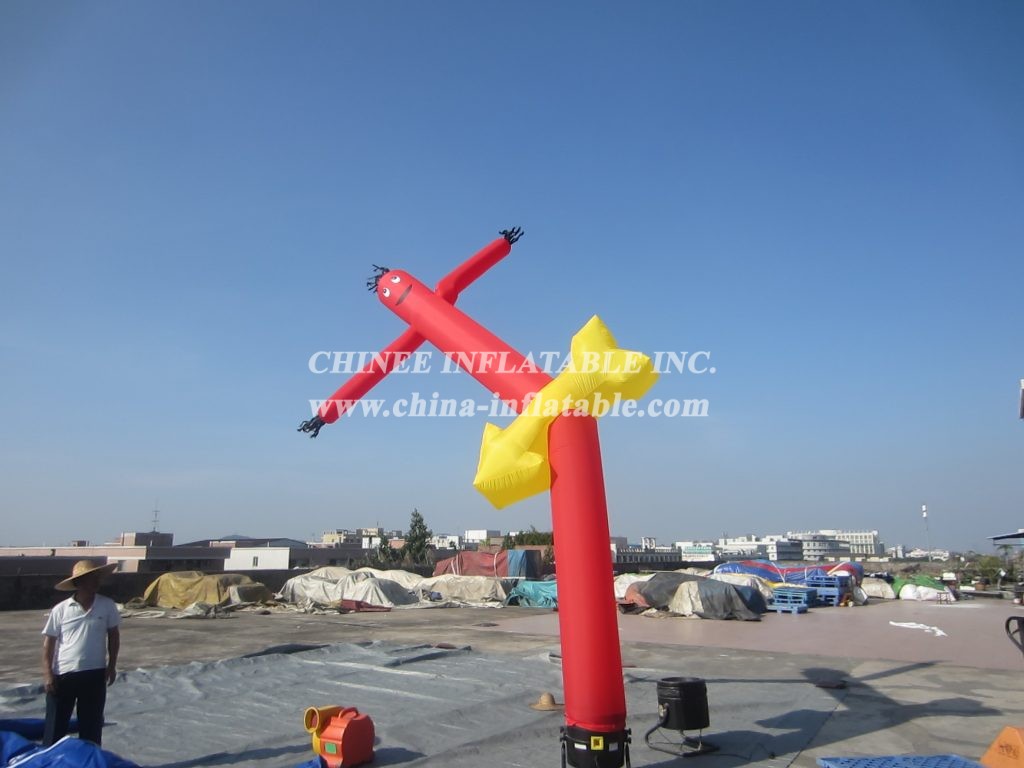 D2-37 Air Dancer Inflatable Red Tube Man For Advertising