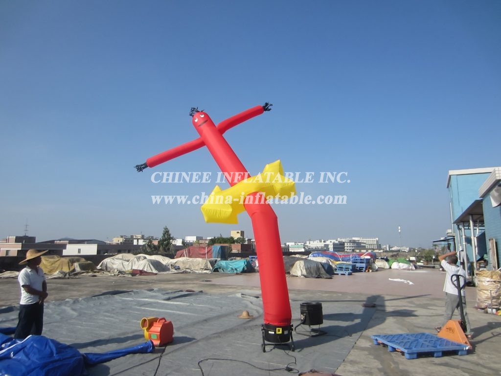 D2-37 Air Dancer Inflatable Red Tube Man For Advertising