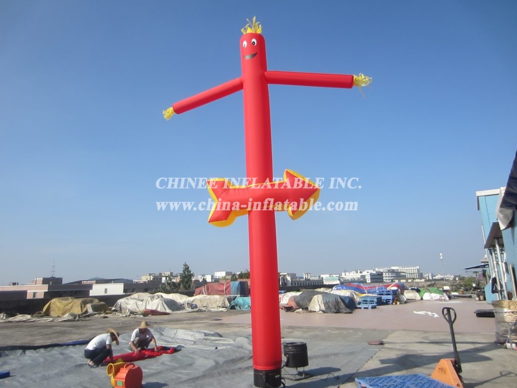 D2-36 Air Dancer Inflatable Red Tube Man For Advertising