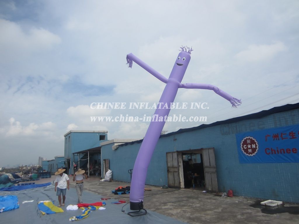 D2-28 Air Dancer Inflatable Purple Tube Man For Advertising
