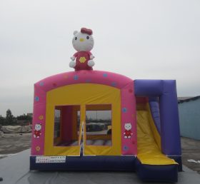 T5-105 Hello Kitty Bouncy Castle Combo With Slide