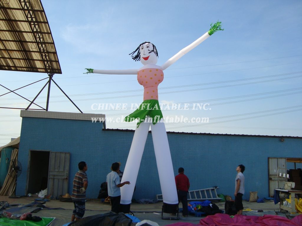 D2-136 Inflatable Girls Air Dancer With 2 Legs