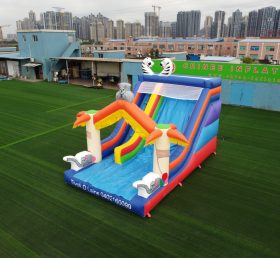 T8-732 Outdoor Inflatable Giant Dry Slide Animal Theme For Commercial Used