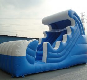 T8-291 Sea Wave Inflatable Slide Double Lane Slide