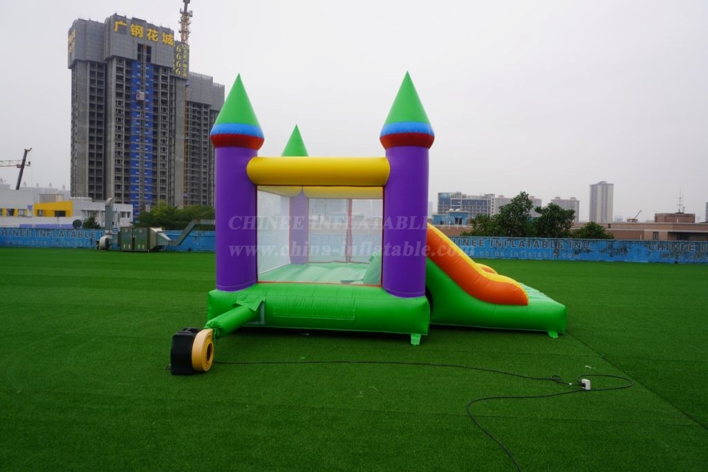 T2-1506 Classic Combo Castle Inflatable Bounce House And Slide