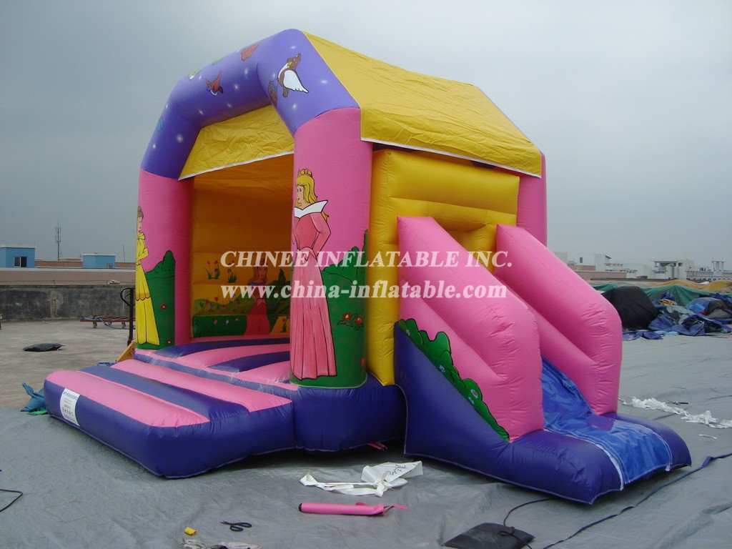 T2-1933 Princess Jumping Castle With Slide