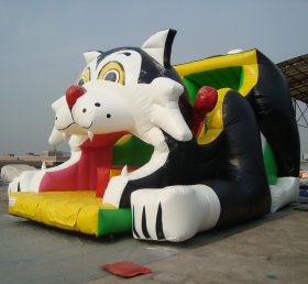 T8-537 Black Cat Inflatable Slide