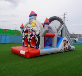 T7-329 Inflatable Obstacles Courses Halloween Castle Slide