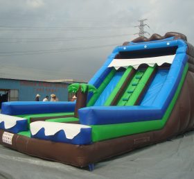 T8-1118 Giant Jungle Themed Inflatable Kids Slides