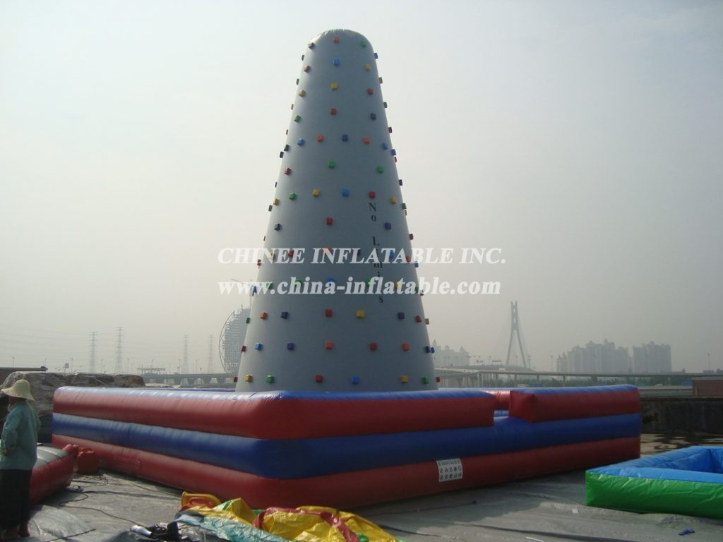 T11-128 Outdoor Inflatable Sport Game Inflatable Rock Climbing Wall