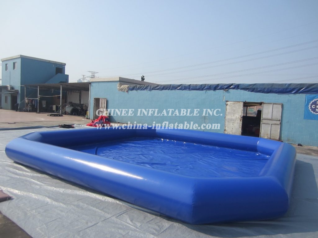 Pool1-557 Large Deep Blue Inflatable Pool
