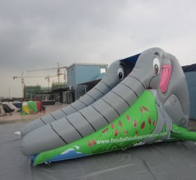 T8-392 Elephant Inflatable Dry Slide For Outdoor Used
