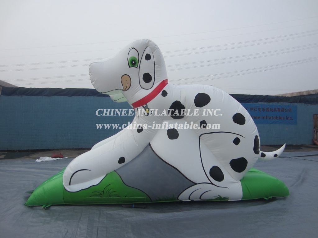 T8-459 Dogs Inflatable Dry Slide For Kids