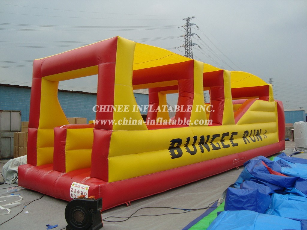 T11-357 Inflatable Bungee Run Challenge Funny Sport Game