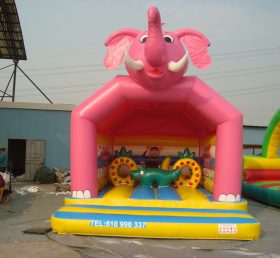 T2-398 Pink Elephant Inflatable Bouncer