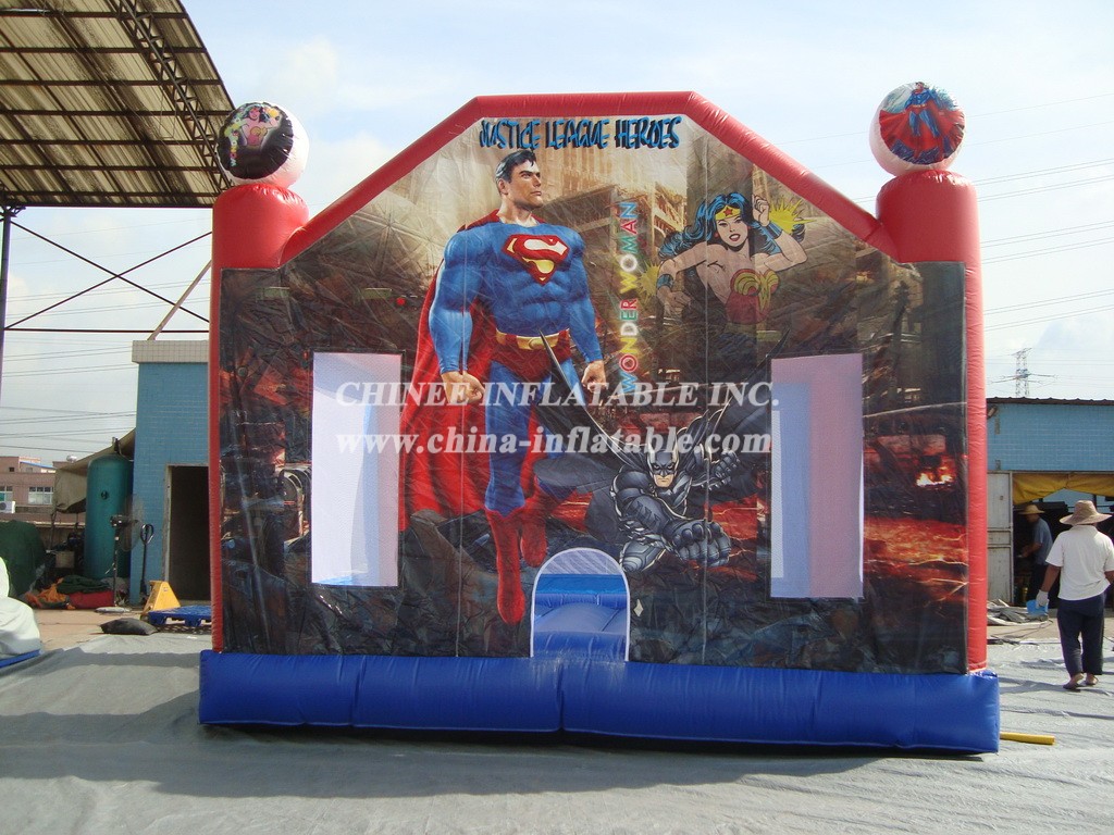 T2-534 Superman Batman Superhero Inflatable Bouncer