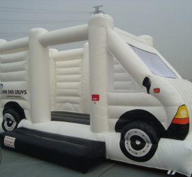 T2-2602 White Car Inflatable Bouncers
