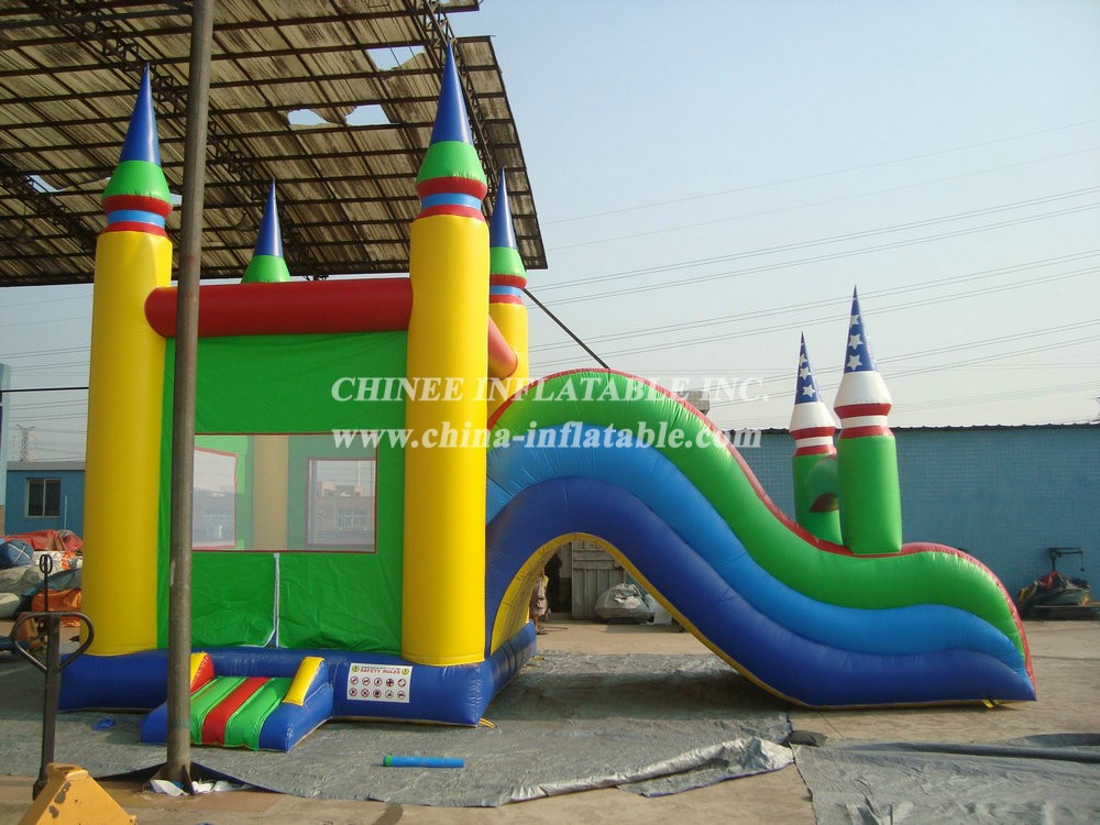 T5-178 Inflatable Castle Bounce House With Slide