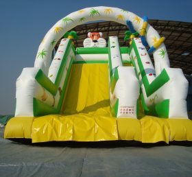 T8-114 Junge Themed Inflatable Dry Slide