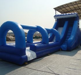 T8-1148 Giant Pvc Blue Inflatable Slides