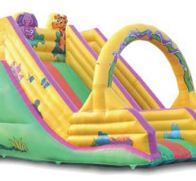 T8-283 Jungle Themed Inflatable Slide