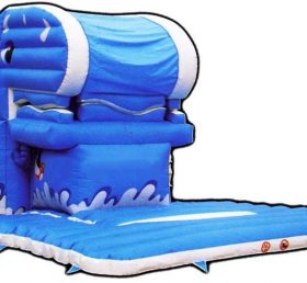 T8-422 Blue Whale Giant Slide Inflatable Slide For Kids Adults