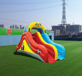 T8-491 Car Inflatable Dry Slide For Kids And Adults