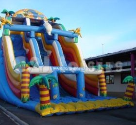 T8-528 Giant Jungle Themed Inflatable Water Slide