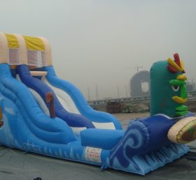 T8-580 The Flintstones Inflatable Slide