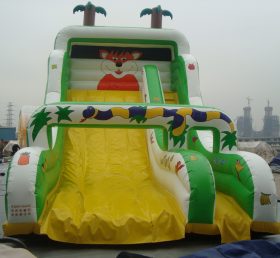 T8-755 Jungle Themed Giant Inflatable Dry Slide Outdoor