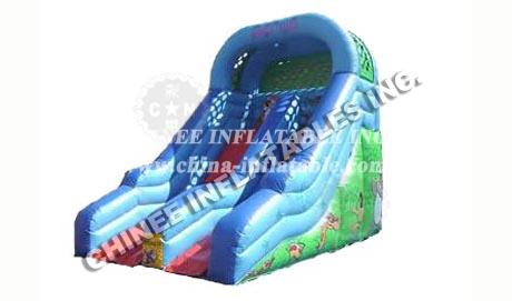 T8-799 Giant Cartoon Inflatable Dry Slide For Adult