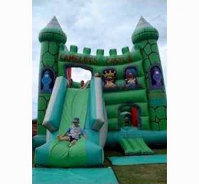 T2-1006 green castle Inflatable Bouncer