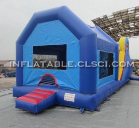 T2-518 Inflatable Jumpers Bounce House Jumping Obstacle Course