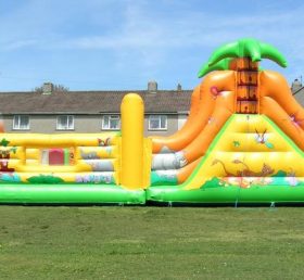 T7-368 Jungle Theme Inflatable Obstacles Courses
