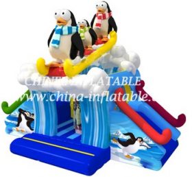 T2-3329 Penguin Bouncy Castle
