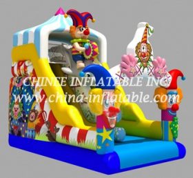 T8-1439 Happy Clown Inflatable Slide
