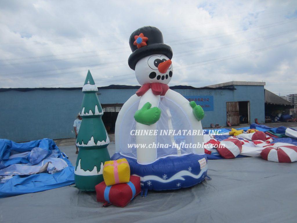 T2-3413 Christmas Tree Snowman Bouncer