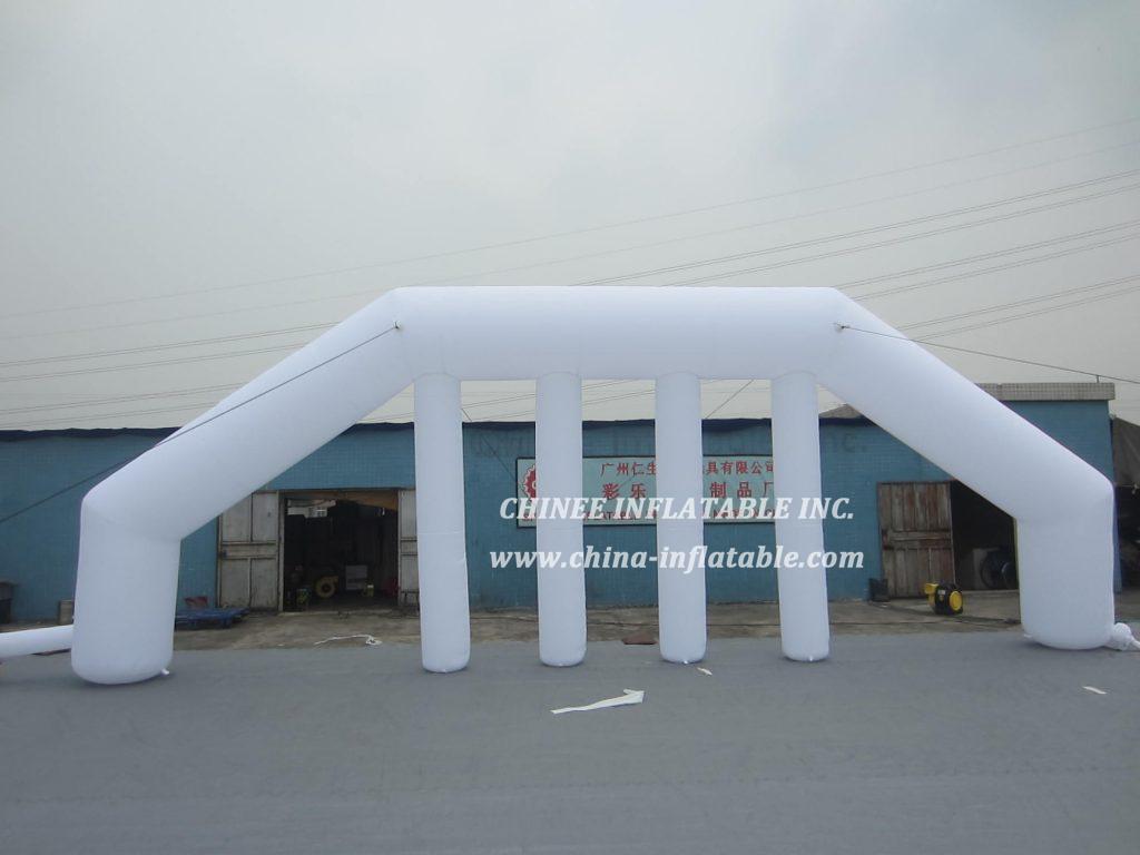 Arch2-018 Commercial White Inflatable Arches