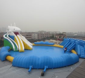 Pool3-002 Shark Inflatable Pool