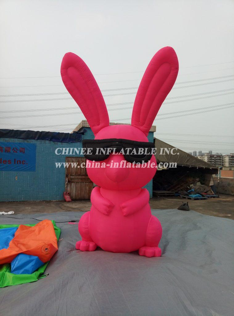 Cartoon2-054 Red Rabbit Inflatable Cartoons