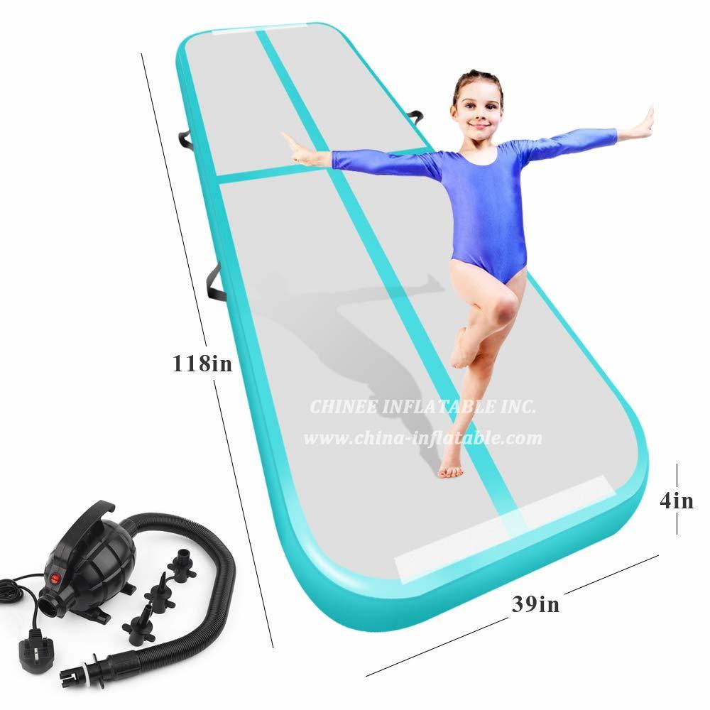 AT1-045 Inflatable Gymnastics Airtrack Tumbling Air Track Floor Trampoline Electric Air Pump For Home Use/Training/Cheerleading/Beach