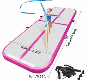 AT1-057 Air Track Tumbling Mat For Gymnastics Inflatable Airtrack Floor Mats With Electric Air Pump For Home Use Cheerleading Training