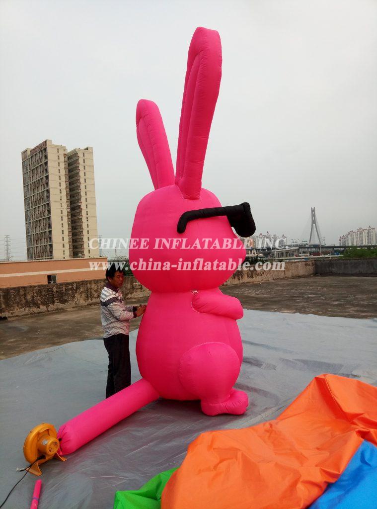 Cartoon2-054 Red Rabbit Inflatable Cartoons