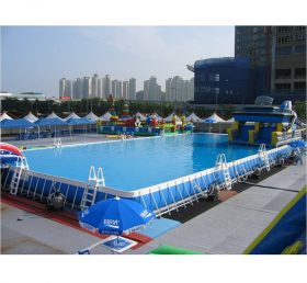 MP2-005 Outdoor Mobile Adult Children Big Hard Above Ground Steel Frame Swimming Pool
