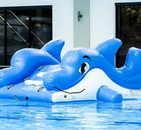 WG1-007 Dolphin Inflatable Floating Water Sport Park Game For Pool